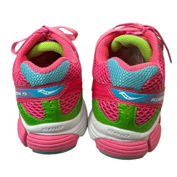 Saucony Ignition 5 Pink Mesh Lace Up Athletic Women's Running Sneakers Shoes 10 - Picture 5 of 7